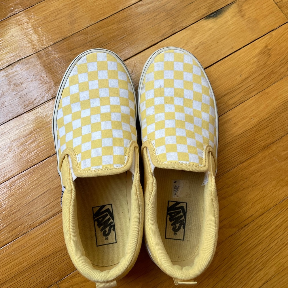 Kids girls vans yellow